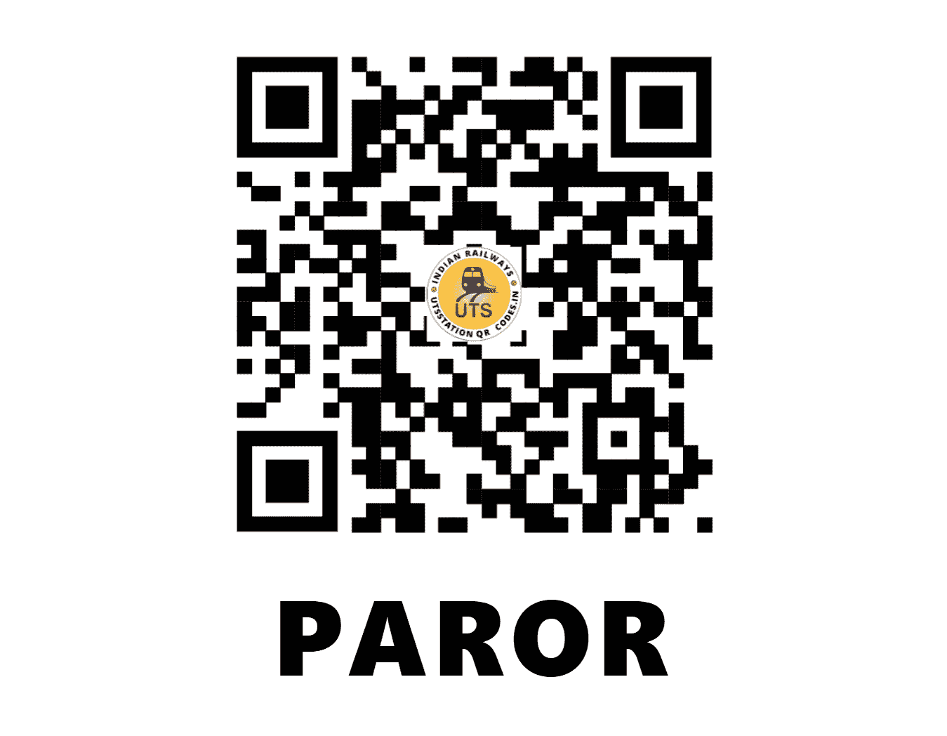 UTS QR Code for PAROR - PRAR (NR - HIMACHAL PRADESH)